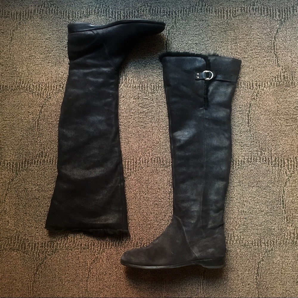 JIMMY CHOO - Fur Lined Knee high Winter Boots, 42 - Picture 8 of 9